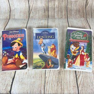 Vintage Walt Disney Masterpiece Collection VHS Lot